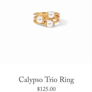 NWT Julie Vos Calypso 3 stacking ring.  Size 7